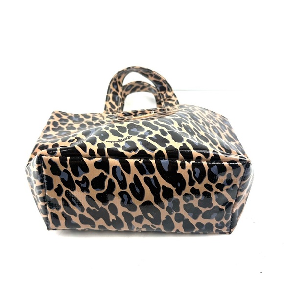 Consuela Grab N Go Mini Bag Leopard Vinyl Double Handle Tote No Closure - Picture 5 of 14